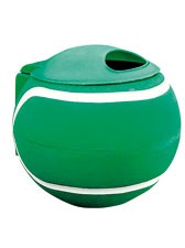 Affaldsspand formet som en bold, grøn